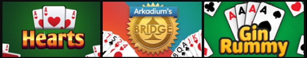 Imperfect information games: Hearts, bridge, and gin rummy